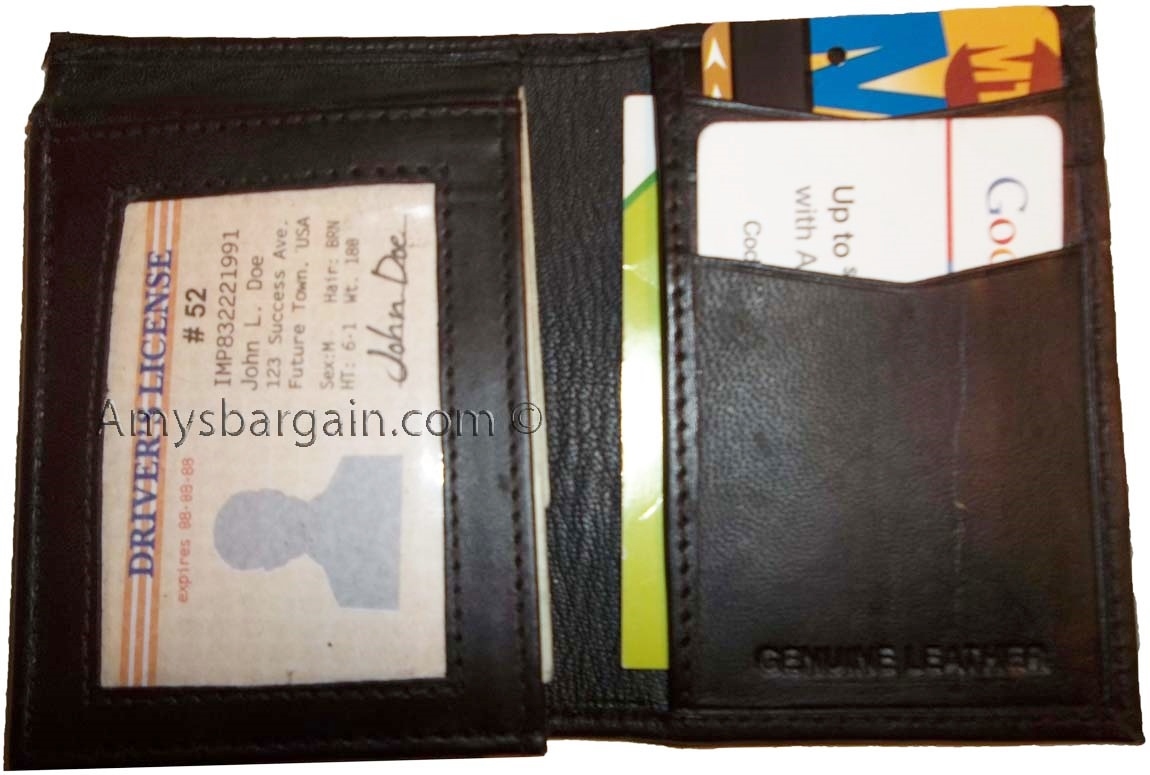 lot of 4 new style trifold leather man’s bifold wallet men's billfold wallet - Image 4