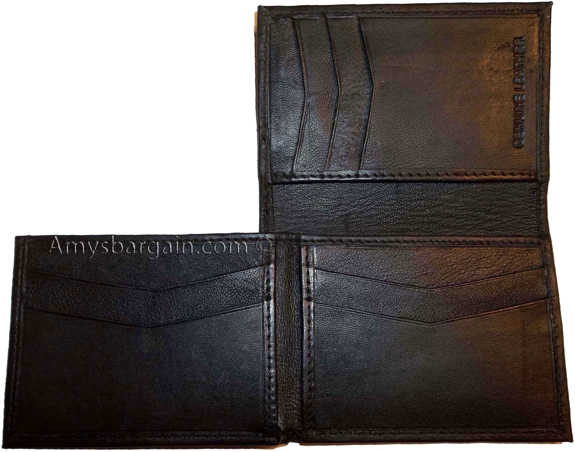 lot of 4 new style trifold leather man’s bifold wallet men's billfold wallet - Image 8