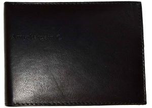 lot of 6 men's black bifold new calfskin leather 2 bill slots 7 card 1 id window - Image 9