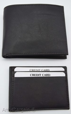 men's RFID brown wallet bifold genuine leather protect IDs credit cards in box. - Image 10