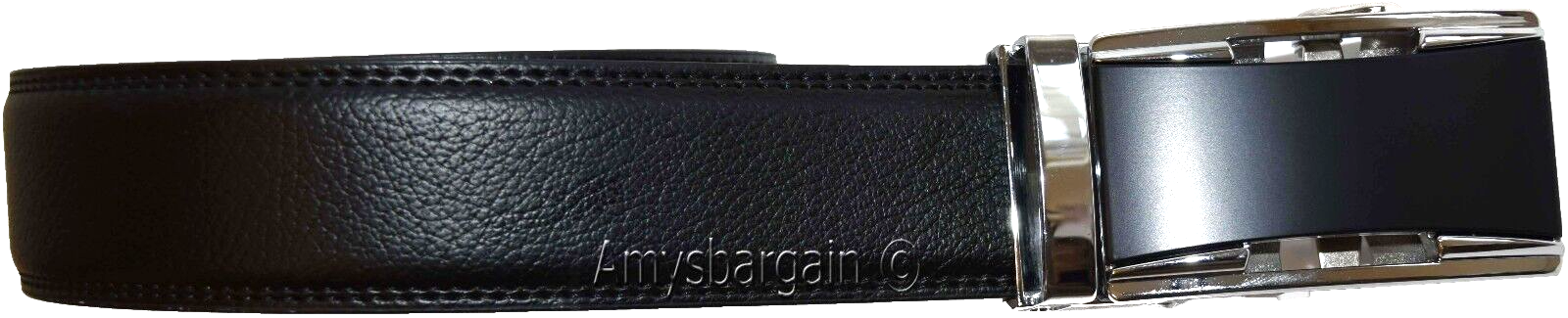 men's belt size 38 leather dress belt automatic lock belt track line belt buckle - Image 11