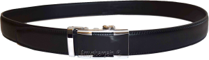 men's belt size 38 leather dress belt automatic lock belt track line belt buckle - Image 12