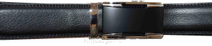 men's belt size 38 leather dress belt automatic lock belt track line belt buckle - Image 4