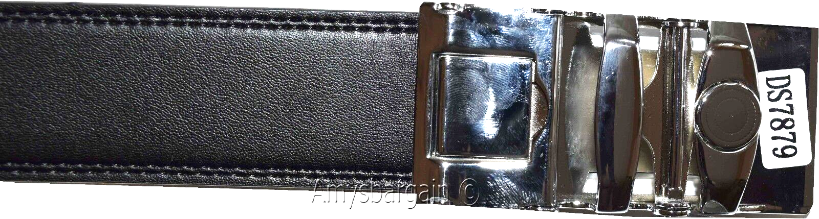 men's belt size 38 leather dress belt automatic lock belt track line belt buckle - Image 6