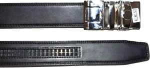 men's belt size 38 leather dress belt automatic lock belt track line belt buckle - Image 7
