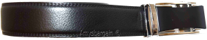 men's belt size 38 leather dress belt automatic lock belt track line belt buckle - Image 10