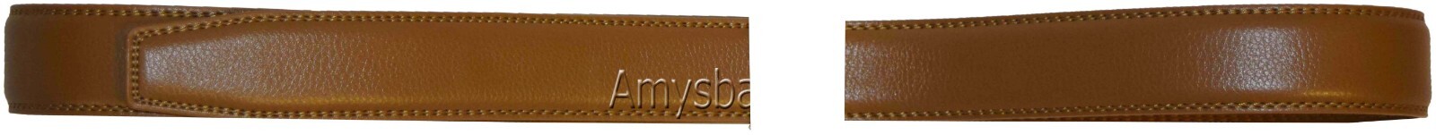 men’s camel leather belt strap size xl. 43" strap genuine leather new strap only - Image 3