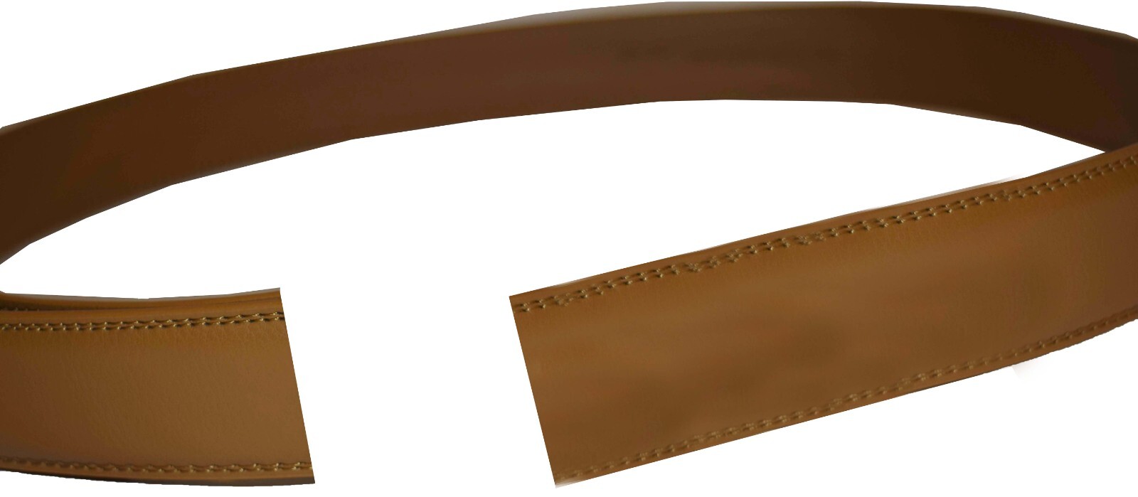 men’s camel leather belt strap size xl. 43" strap genuine leather new strap only - Image 5