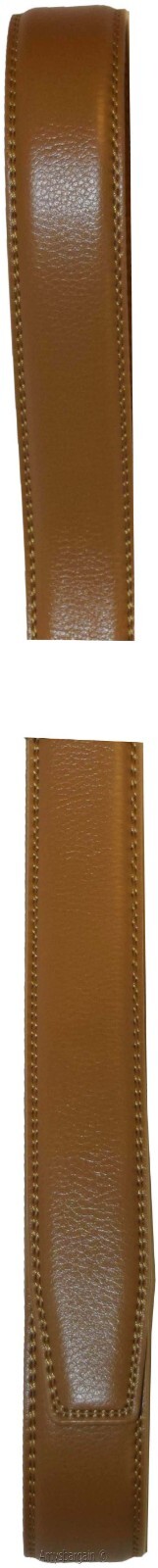 men’s camel leather belt strap size xl. 43" strap genuine leather new strap only - Image 6