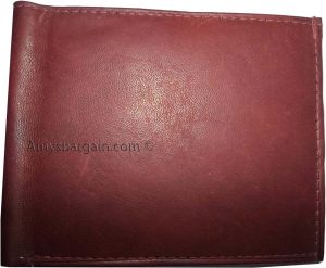 men's wallet Leather man's 6 credit card space zip change purse Sued interior bn - Image 9