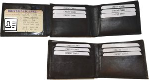 new man's high-end leather zip billfold man's wallet 9 credit card spaces - Image 10