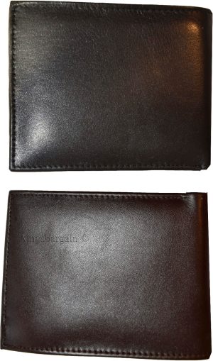 new man's high-end leather zip billfold man's wallet 9 credit card spaces - Image 4