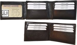 new man's high-end leather zip billfold man's wallet 9 credit card spaces - Image 9