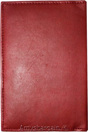 passport case leather passport cover red wallet credit card case id holder - Image 6