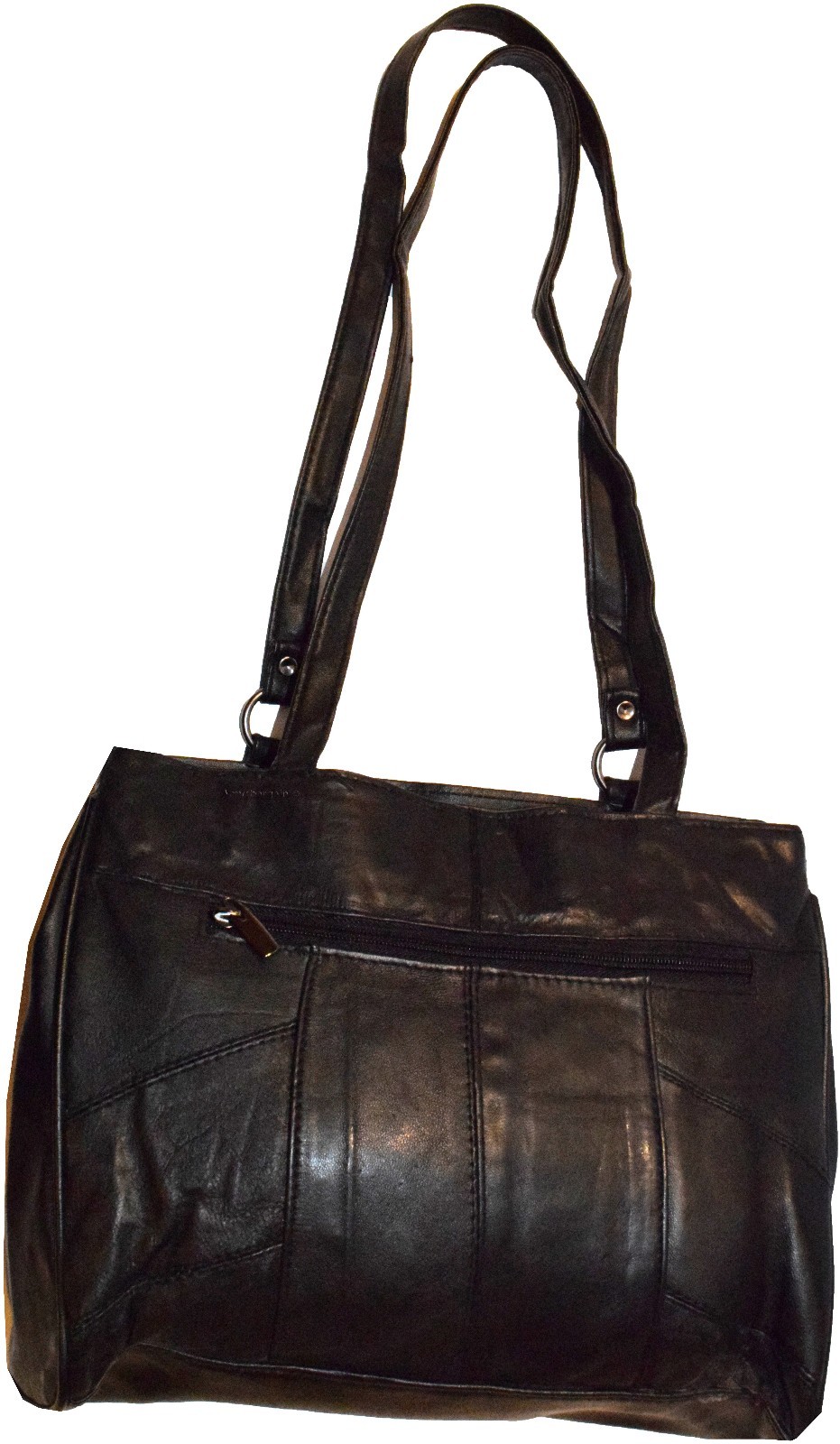 woman's leather Medium tote bag shoulder handbag day bag new 2 strap Tote bag - Image 3