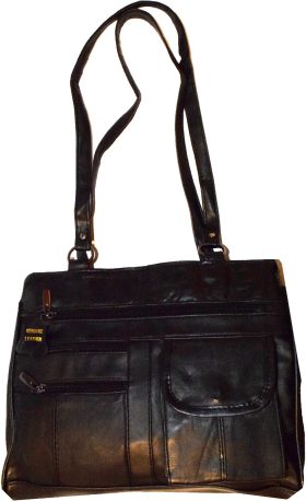 woman's leather Medium tote bag shoulder handbag day bag new 2 strap Tote bag