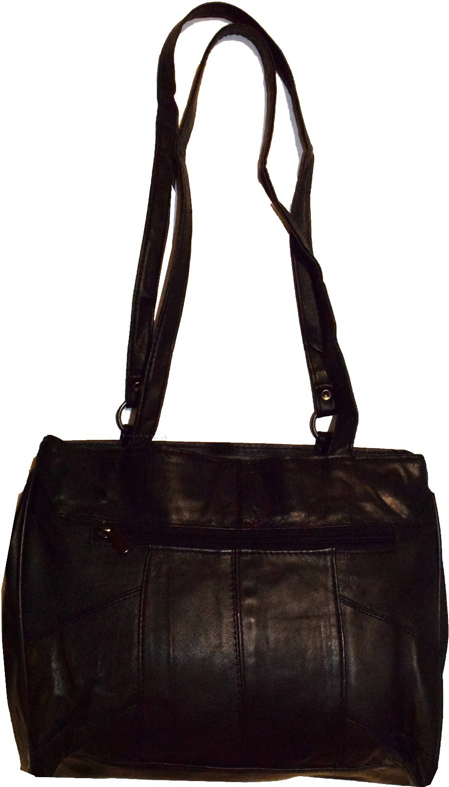 woman's leather Medium tote bag shoulder handbag day bag new 2 strap Tote bag - Image 9