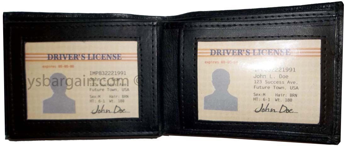 2 Men's Soft Leather Wallet 9 Card Holder 3 ID windows Billfold Brand New Wallet - Image 3