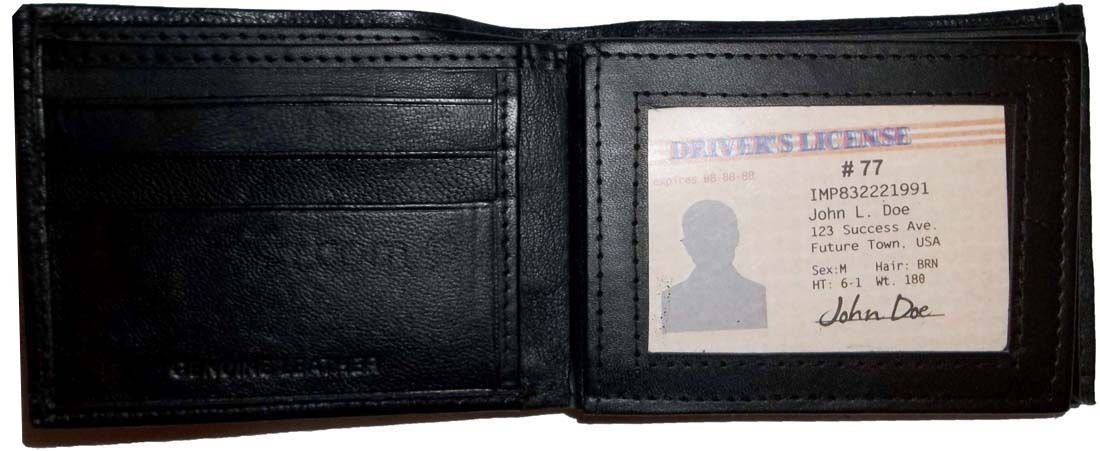 2 Men's Soft Leather Wallet 9 Card Holder 3 ID windows Billfold Brand New Wallet - Image 4