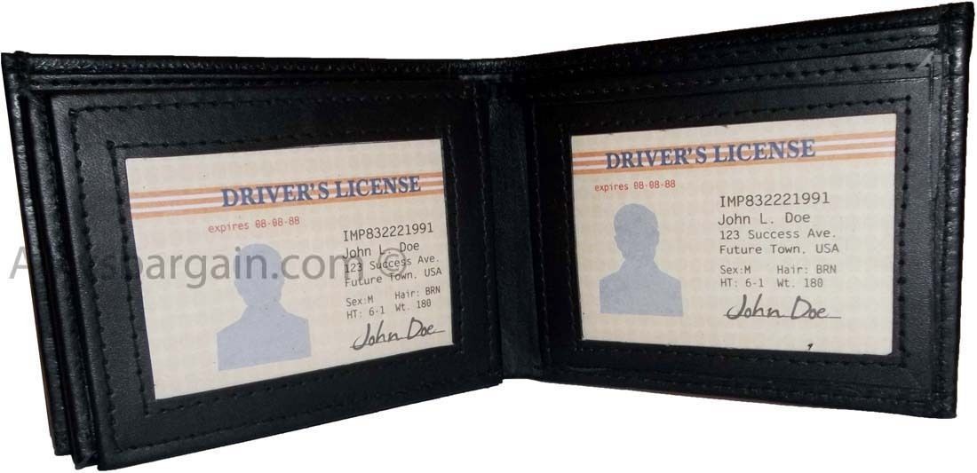 2 Men's Soft Leather Wallet 9 Card Holder 3 ID windows Billfold Brand New Wallet - Image 8