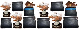 2 New Black Leather Squeeze change purse metal framed squeeze Coin Change Case - Image 12
