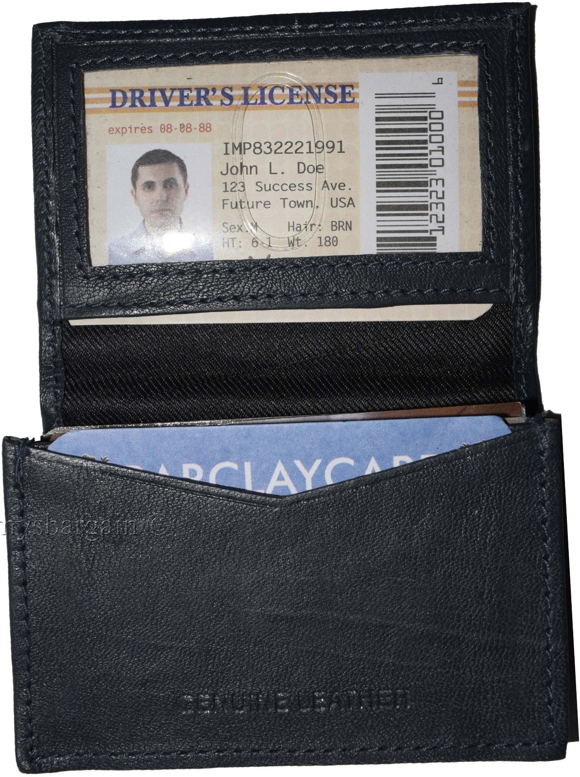 2 women men's Leather Business Credit Card ID card case fifty cards holder bnwt - Image 11