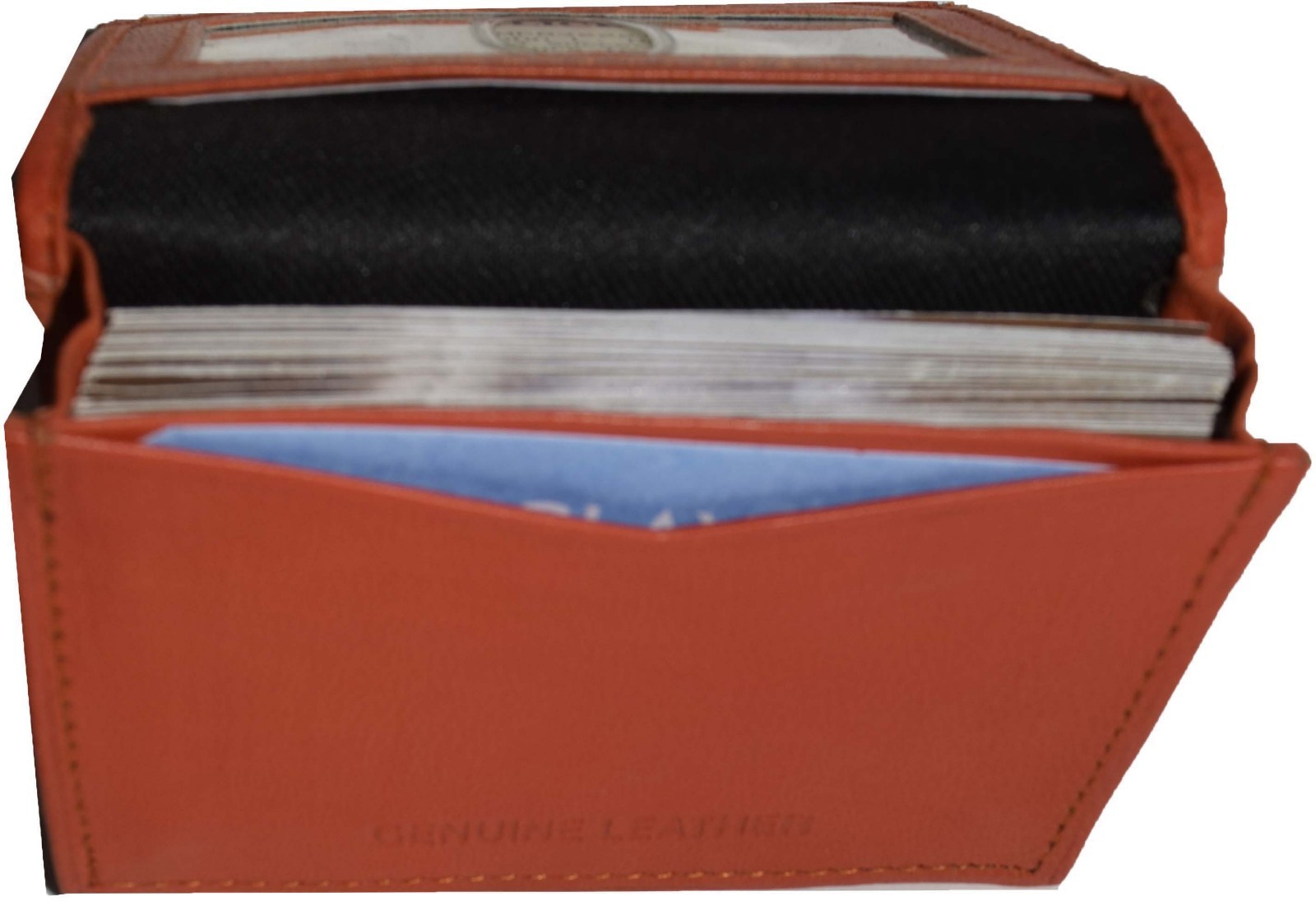 2 women men's Leather Business Credit Card ID card case fifty cards holder bnwt - Image 4