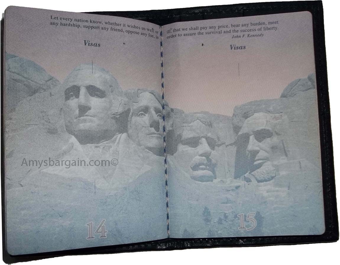 3 New USA Leather passport case wallet credit ATM card case ID holder BN - Image 11