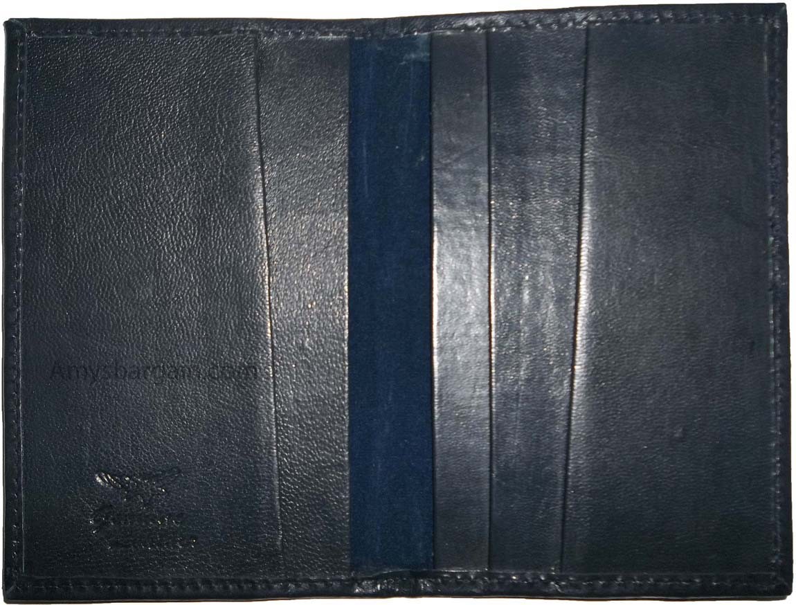 3 New USA Leather passport case wallet credit ATM card case ID holder BN - Image 9