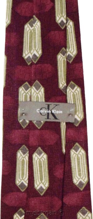Calvin Klein Neck Tie, 100% Silk tie, Neck wear Made in USA, New Designer tie - Image 7