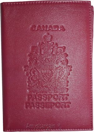 Canadian leather passport case new lambskin wallet credit card case id holder - Image 10