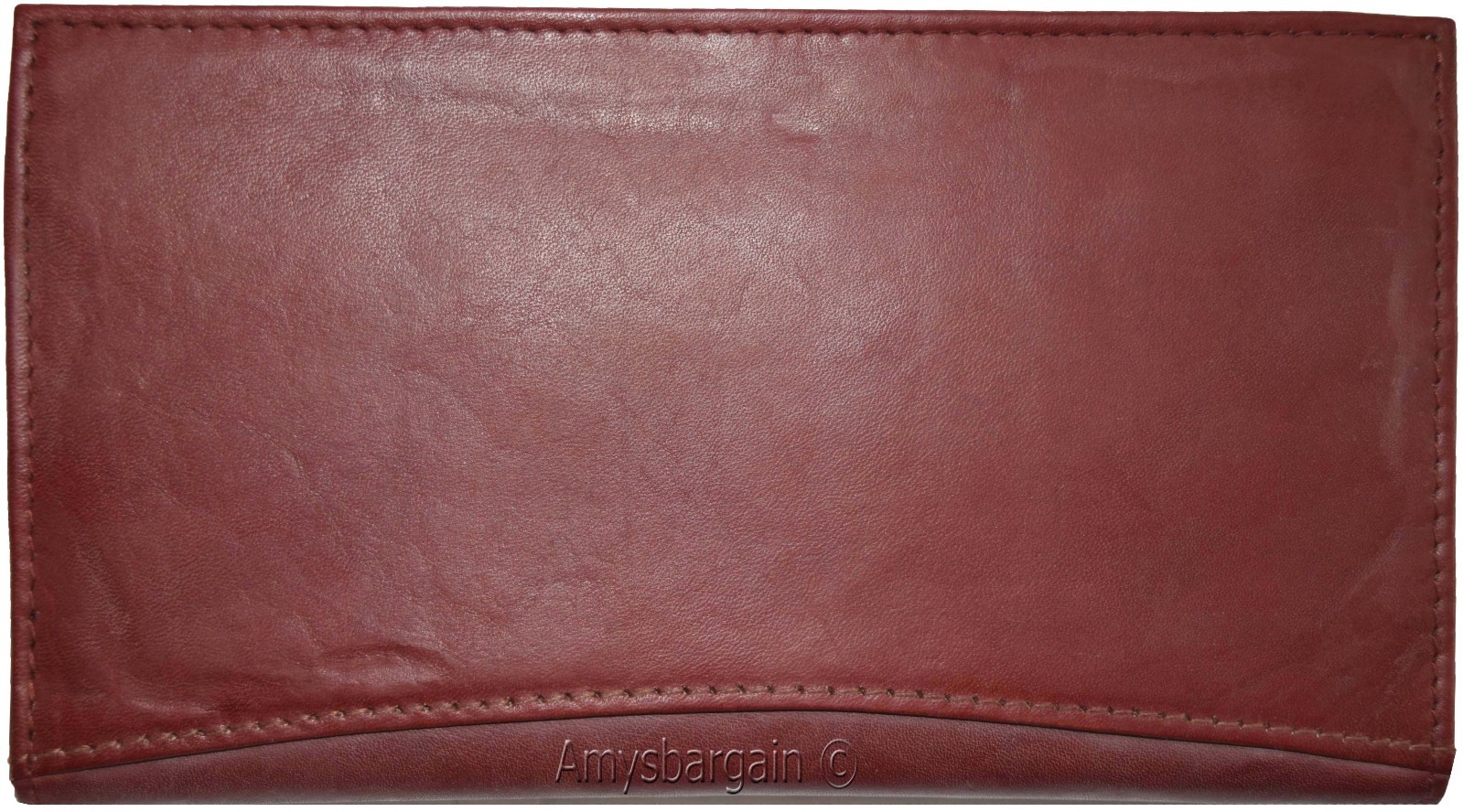 Checkbook wallet Leather Checkbook cover. Credit card wallet zip change purse BN - Image 11