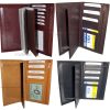 Checkbook wallet Leather Checkbook cover. Credit card wallet zip change purse BN
