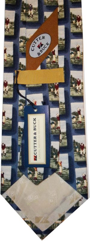 Designer ties Men's tie Cutter and Buck Designer Silk Neck wear Jacquard woven - Image 7
