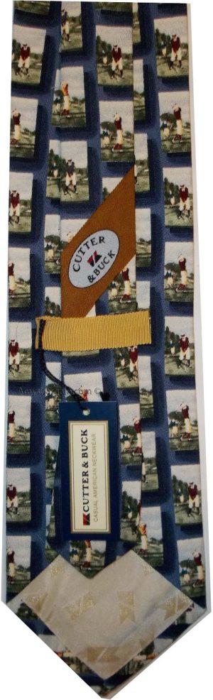 Designer ties Men's tie Cutter and Buck Designer Silk Neck wear Jacquard woven - Image 8