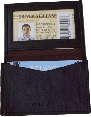 Leather Business & Credit Card Holder Expanding leather Forty Cards Case Br new - Image 12