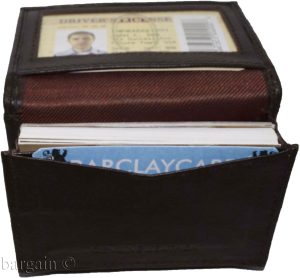 Leather Business & Credit Card Holder Expanding leather Forty Cards Case Br new - Image 7