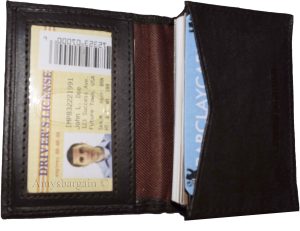 Leather Business & Credit Card Holder Expanding leather Forty Cards Case Br new - Image 8