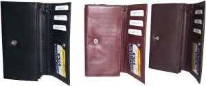Leather checkbook wallet compact wallet zip wallet change purse new wallet BN - Image 11