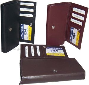 Leather checkbook wallet compact wallet zip wallet change purse new wallet BN - Image 12