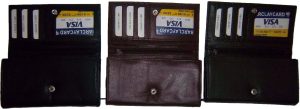 Leather checkbook wallet compact wallet zip wallet change purse new wallet BN - Image 4
