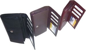 Leather checkbook wallet compact wallet zip wallet change purse new wallet BN - Image 10