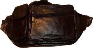 Leather waist pouch large waist bag leather bag Fanny pack sports bag 5 pockets* - Image 10