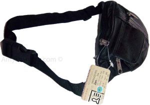 Little leather waist pouch waist bag leather bag fanny pack up to 41 adjustable - Image 11