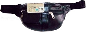 Little leather waist pouch waist bag leather bag fanny pack up to 41 adjustable - Image 16