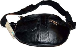 Little leather waist pouch waist bag leather bag fanny pack up to 41 adjustable - Image 4