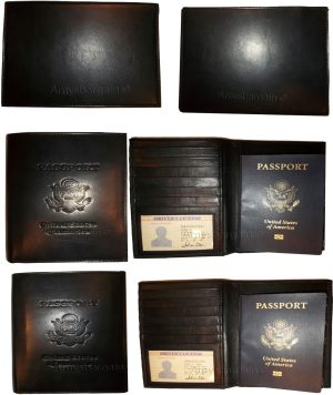 Lot of 12 New Lamb skin USA Leather passport case wallet credit ATM card case BN - Image 6