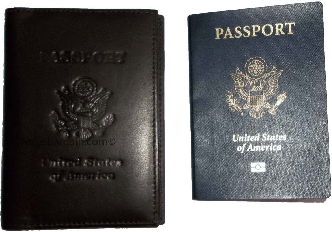 Lot of 12 New USA Leather passport case wallet credit ATM card case ID holder BN - Image 4