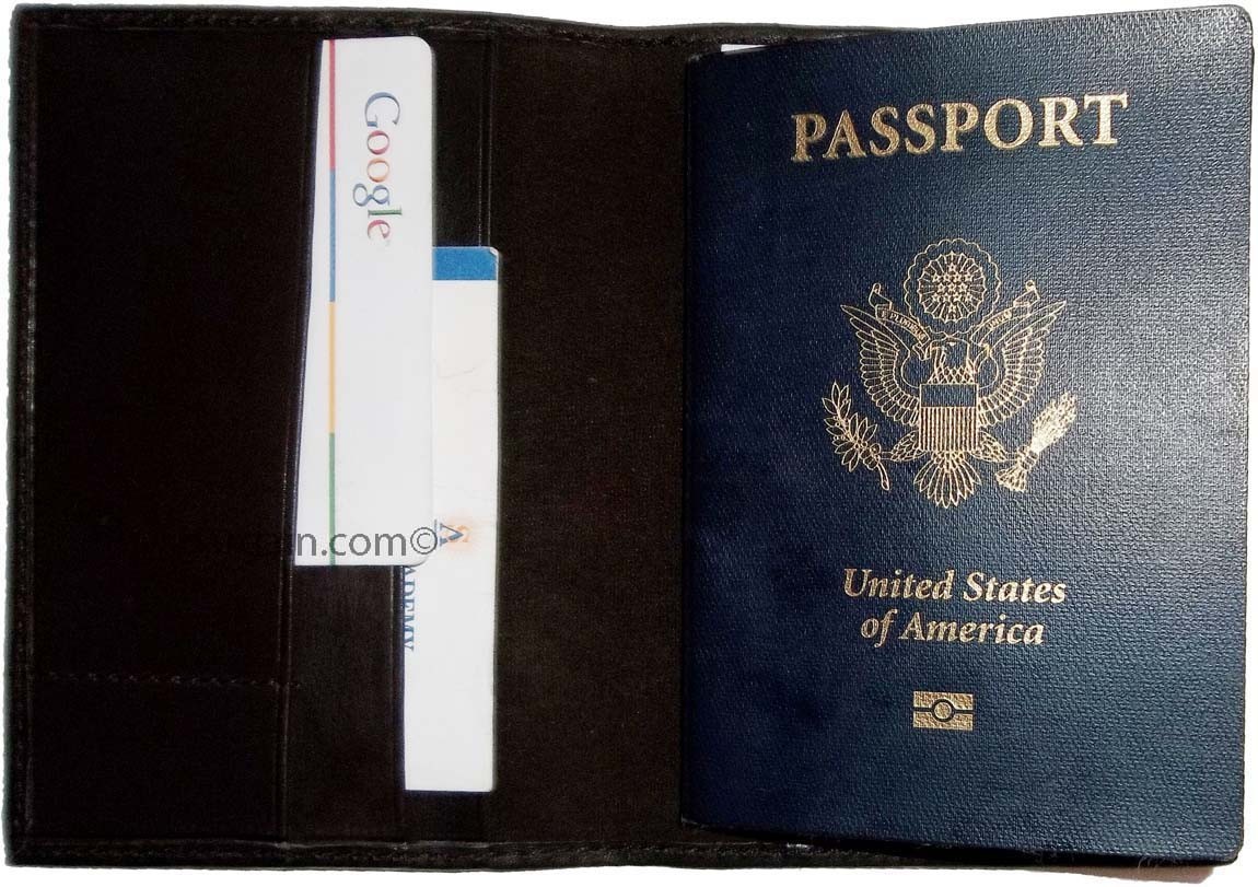 Lot of 12 New USA Leather passport case wallet credit ATM card case ID holder BN - Image 6