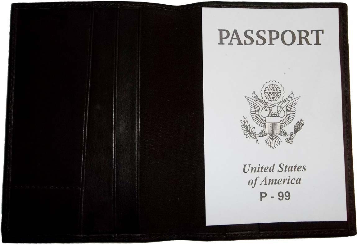 Lot of 12 New USA Leather passport case wallet credit ATM card case ID holder BN - Image 8